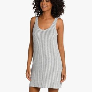 La Blanca Charcoal Ribbed Swim Coverup